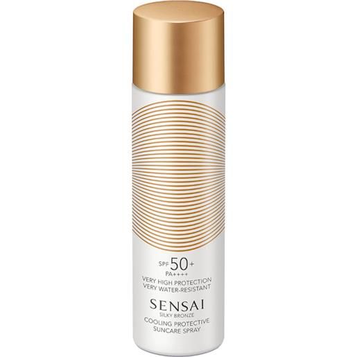 Sensai silky bronze - cooling protective suncare spray spf50+ - 150 ml