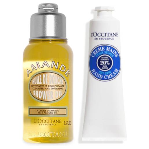L'Occitane en Provence amande - huile de douche + karité - crème mains 35 ml olio doccia + 10 ml crema mani - 35 ml olio doccia + 10 ml crema mani