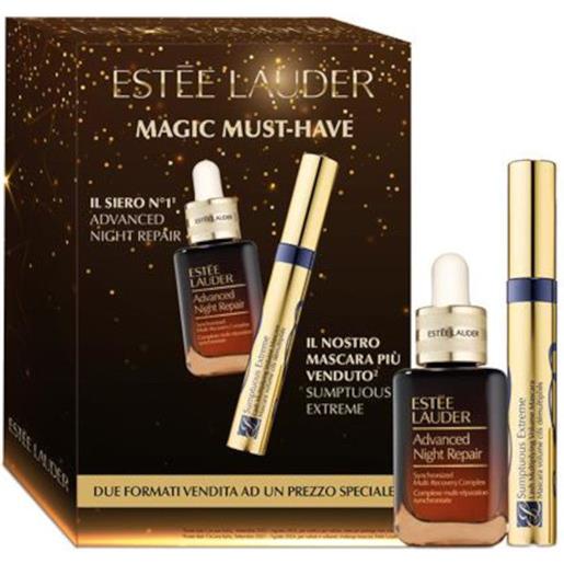 Estee Lauder advanced night repair synchronized multi-recovery complex - siero confezione 30 ml siero viso + 8 ml mascara nero - 30 ml siero viso + 8 ml mascara nero