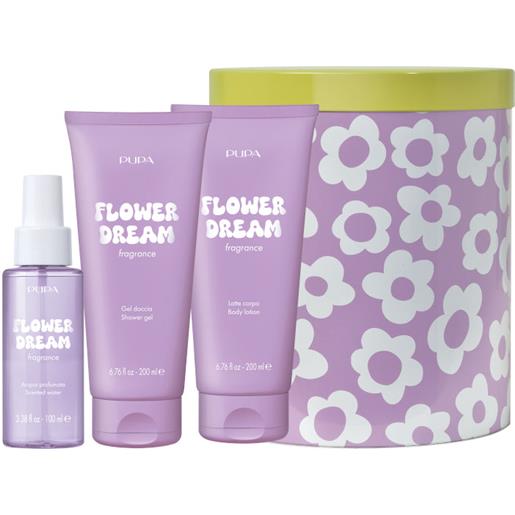 Pupa happybox kit 4 flower dream 100 ml acqua profumata + 200 ml latte corpo + 200 ml gel doccia - 100 ml acqua profumata + 200 ml latte corpo + 200 ml gel doccia