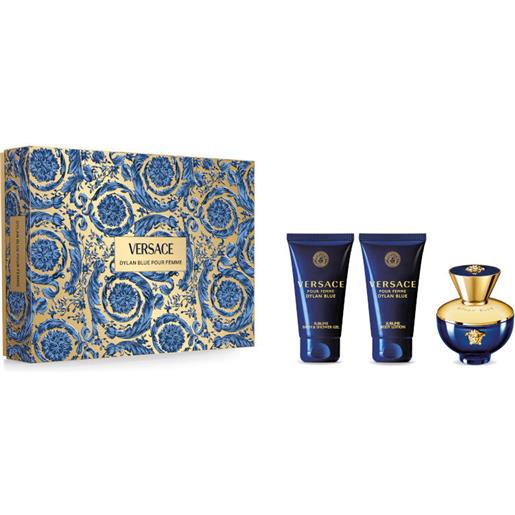 Versace Versace pour femme dylan blue confezione 50 ml eau de parfum + 50 ml body lotion + 50 ml shower gel - 50 ml eau de parfum + 50 ml body lotion + 50 ml shower gel