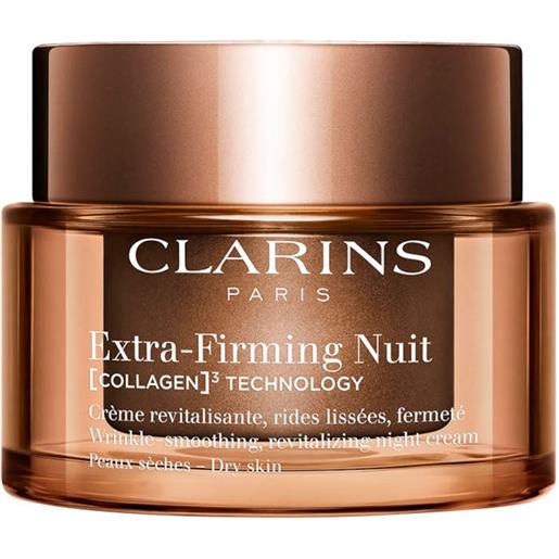 Clarins extra-firming nuit [collagen]³ technology - pelle secca - 50 ml