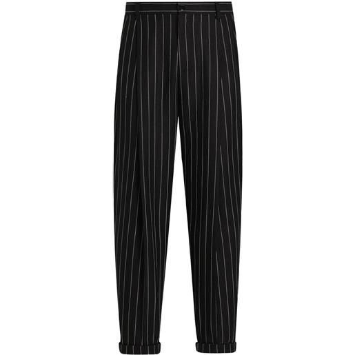 Dolce & Gabbana pantaloni sartoriali a righe - nero
