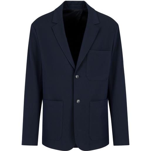 Emporio Armani blazer monopetto - blu