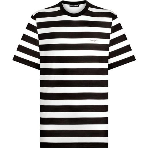 Dolce & Gabbana t-shirt con logo - marrone