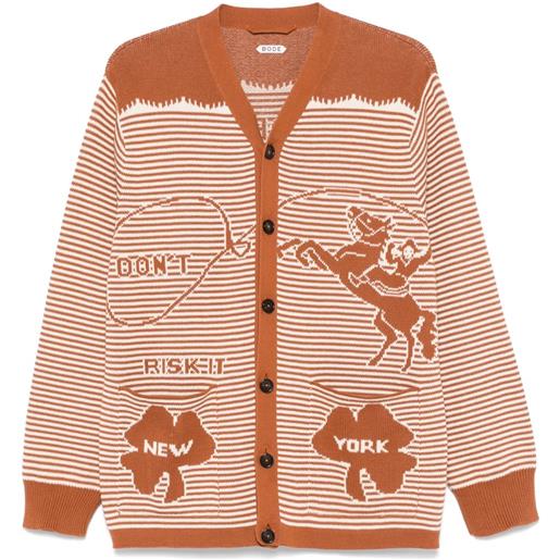 BODE cardigan buckaroo - marrone