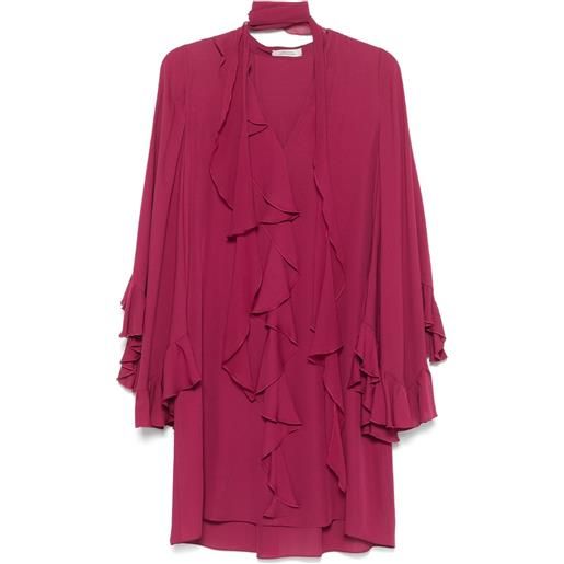 Dorothee Schumacher abito corto con ruches - viola