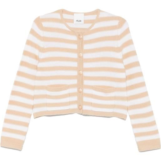 Allude cardigan a righe - toni neutri
