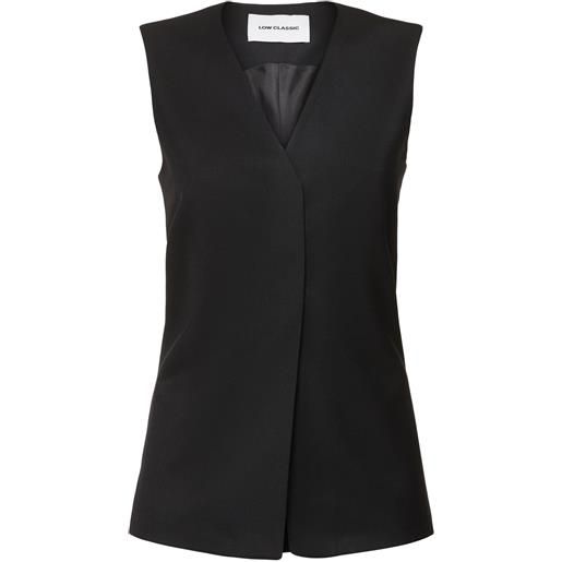LOW CLASSIC gilet in misto lana