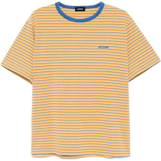 We11done t-shirt a righe - giallo