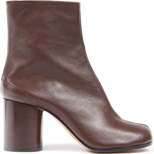 Maison Margiela stivaletti tabi 80mm - marrone