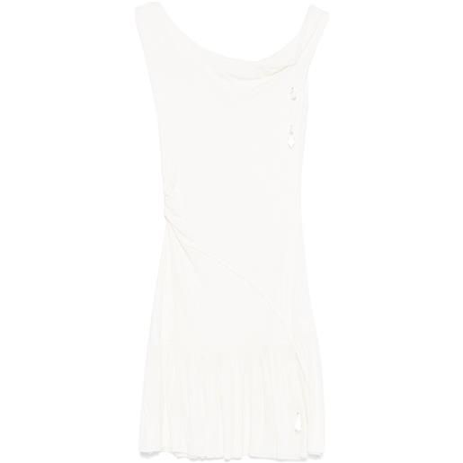 MANURÍ abito corto coco - bianco