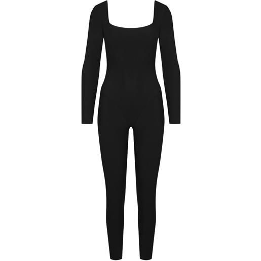 Maison Close tuta intera nuit infinie con occhielli - nero