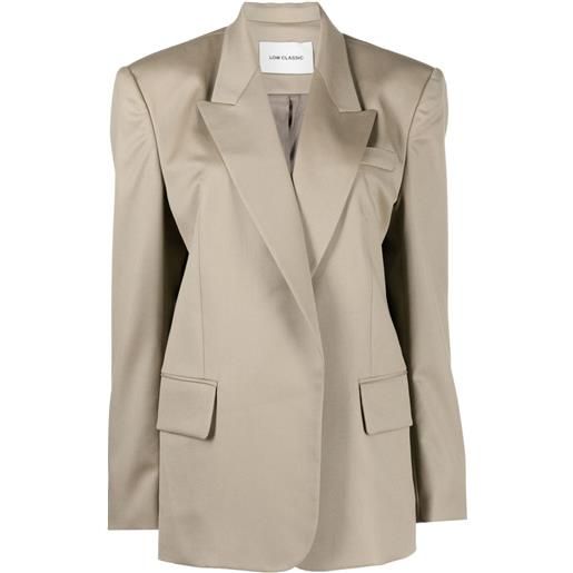 Low Classic giacca con revers a lancia - toni neutri