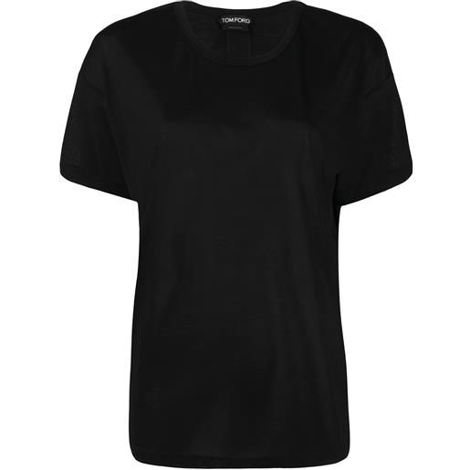 TOM FORD polo con applicazione - nero