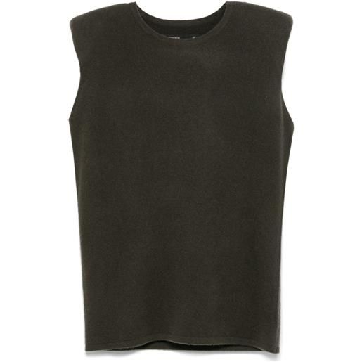 Frenckenberger canotta in cashmere - verde