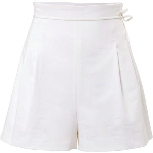 Carolina Herrera shorts a vita alta - bianco