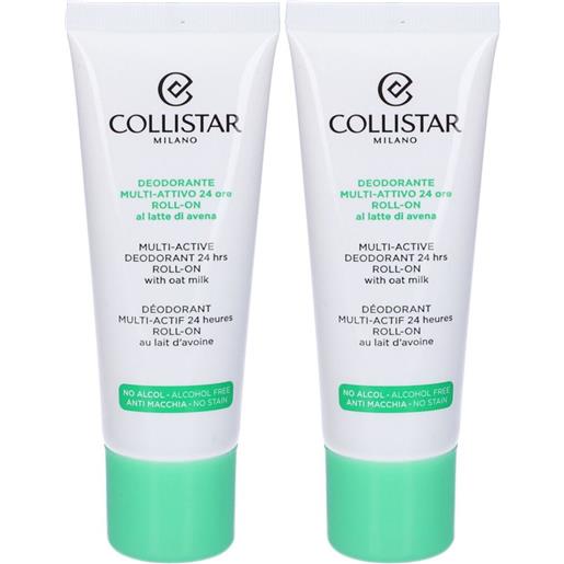 Collistar SpA collistar deodorante multi-attivo 24 ore roll-on al latte di avena set da 2 2x75 ml