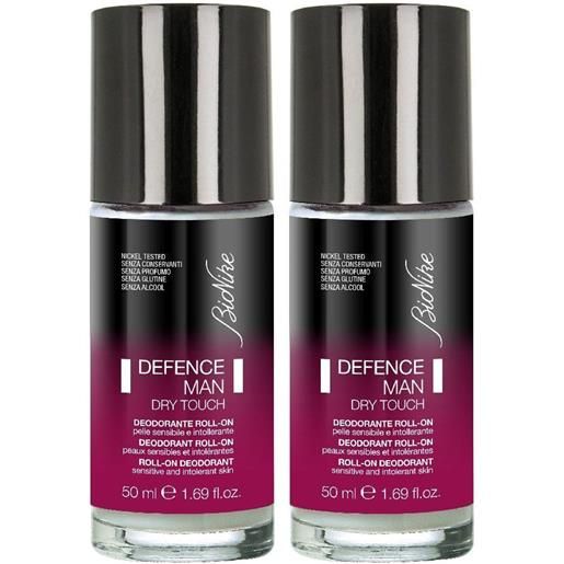 I.c.i.m. (Bionike) Internation bio. Nike defence man deodorante roll-on set da 2 2x50 ml roller