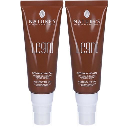 Bios Line SpA nature's legni deospray no gas set da 2 2x75 ml spray