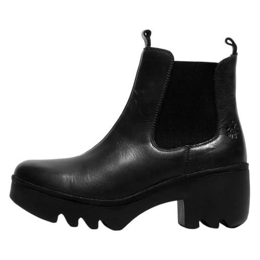 Fly London p501514001 trig514fly stivale alla moda donna, nero, 38 eu
