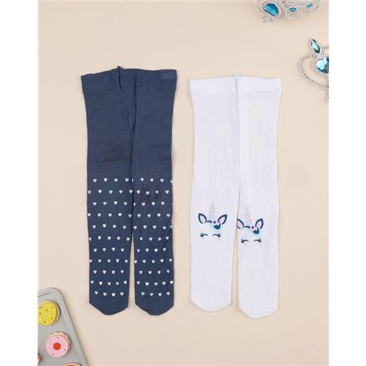 Prénatal pack 2 collant microfibra bimba unicorno