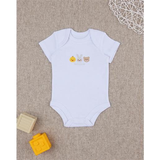 Prénatal body unisex bianco ricamo baby smile
