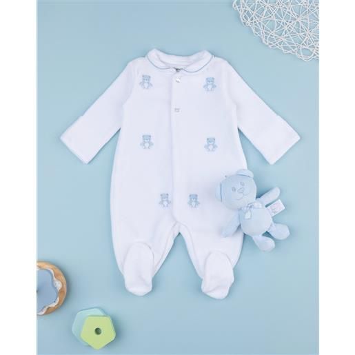 Prénatal tutina neonato bianca con orsetto omaggio