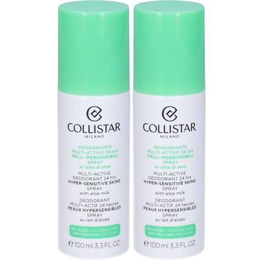 Collistar SpA collistar deodorante multi-attivo 24 ore set da 2 2x100 ml spray