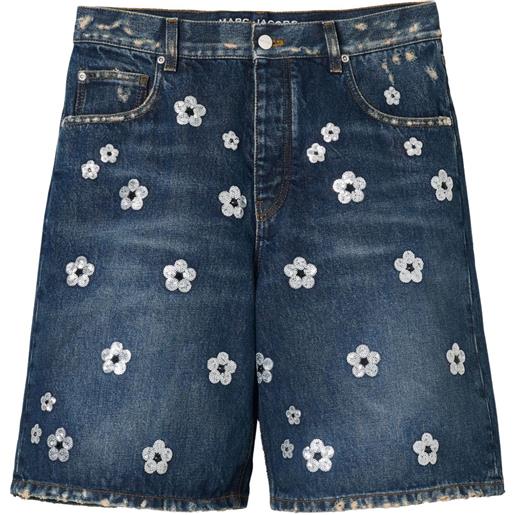 Marc Jacobs shorts the sequin daisy wide leg - blu