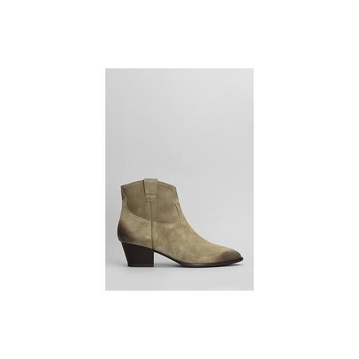 Ash tronchetti texani fame in camoscio khaki