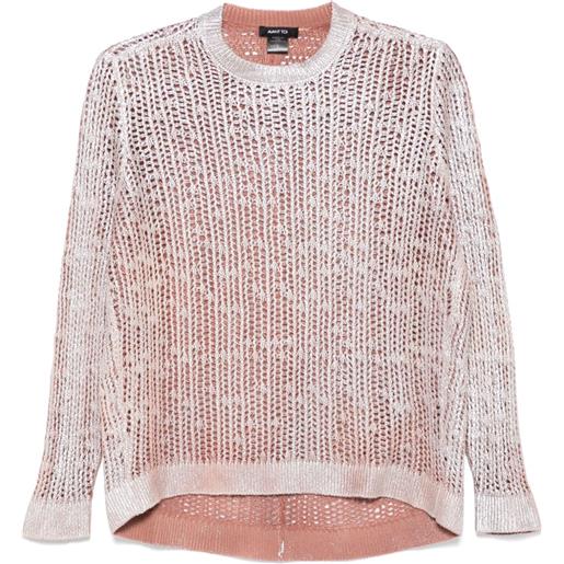 Avant Toi maglione con stampa - argento