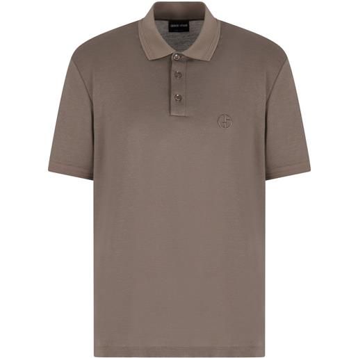 Giorgio Armani polo con logo - toni neutri