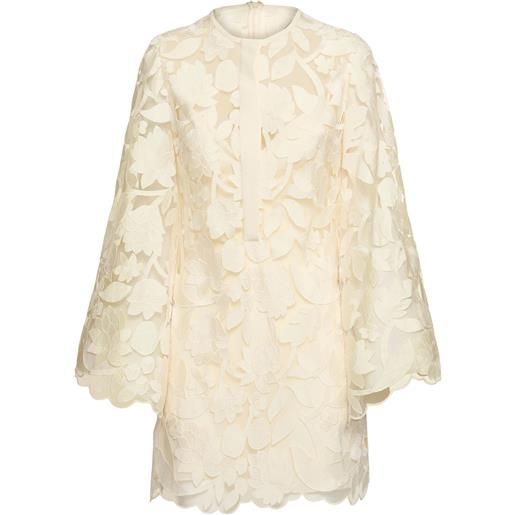 ELIE SAAB vestito in tulle ricamato