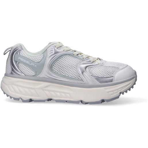 Fessura sneaker trail dvl bianca argento