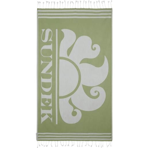 SUNDEK telo mare fouta jacquard con logo