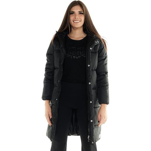 LEONE piumino con cappuccio donna blackout