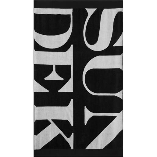 SUNDEK telo mare in spugna con maxi logo