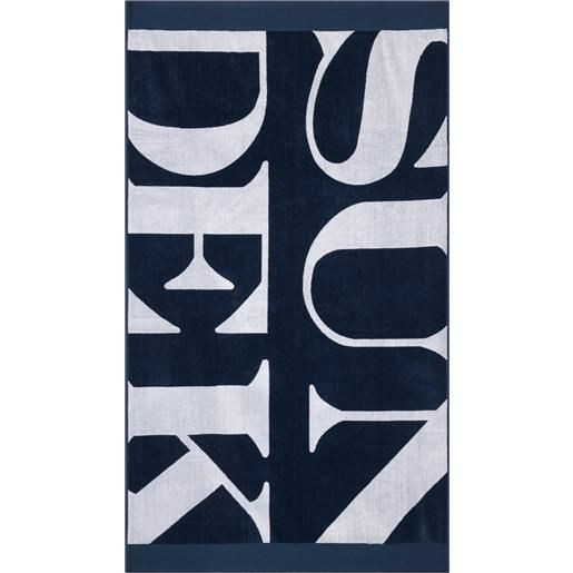 SUNDEK telo mare in spugna con maxi logo