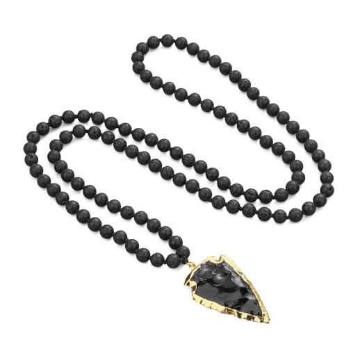 collana rosario a girocollo in argento 925 con pietre blu notte ingrosso argento 925 – Padre Nostro
