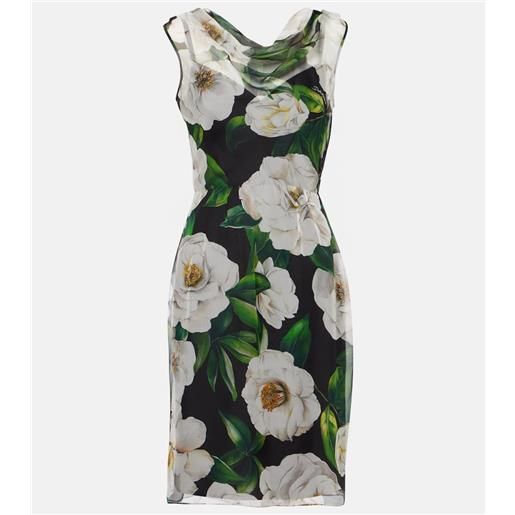 Dolce&Gabbana abito in chiffon di seta con stampa