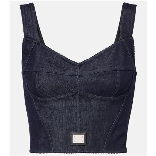 Dolce&Gabbana bustier di jeans