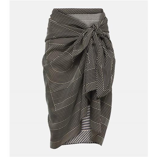 Toteme pareo in cotone e seta