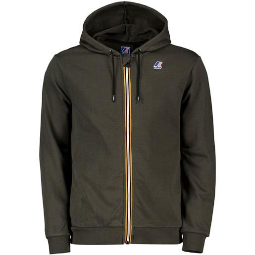 K-WAY felpa full zip con cappuccio arnel