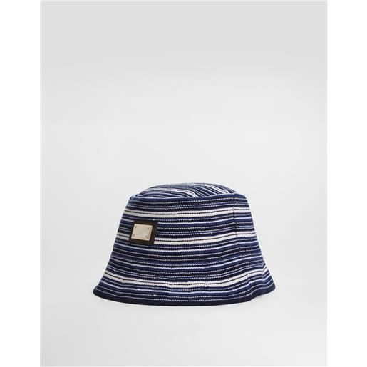 Dolce & Gabbana cappello da pescatore in maglia con lavorazione a nido d'ape