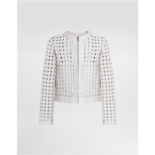 Dolce & Gabbana giubbotto a intreccio in nappa