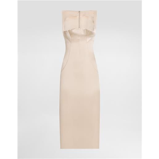 Dolce & Gabbana abito longuette a tubino in raso