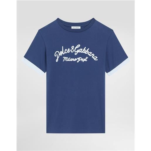 Dolce & Gabbana t-shirt in jersey con logo dolce&gabbana