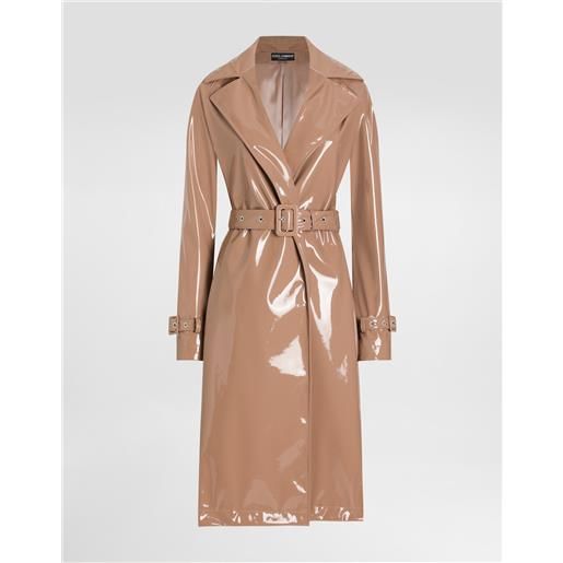 Dolce & Gabbana trench in ecopelle spalmato