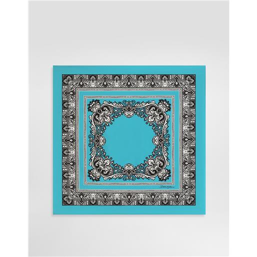 Dolce & Gabbana foulard in seta con stampa liquori